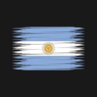 Bürste der argentinischen Flagge. Nationalflagge vektor