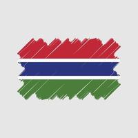 Gambia flagga vektor design. National flagga