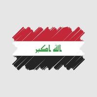 Irak-Flaggenvektordesign. Nationalflagge vektor