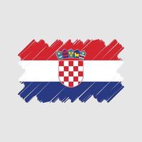 Kroatien flagga vektor design. National flagga