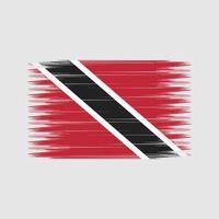 trinidad och tobago flagga borste. National flagga vektor