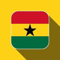 ghana flagga, officiella färger. vektor illustration.