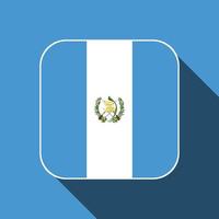 Guatemala-Flagge, offizielle Farben. Vektor-Illustration. vektor