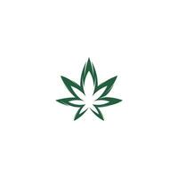 cannabis blad logotyp design. marijuana blad logotyp design mall vektor illustration.