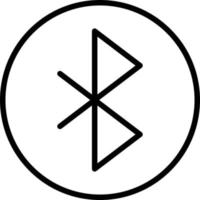 Bluetooth-Liniensymbol vektor