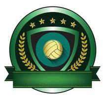 volleyball logo.it ist das gewinnerkonzept vektor