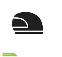 Helm-Symbol Vektor-Logo-Design-Vorlage vektor