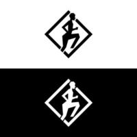 kreatives menschliches Logo-Design vektor