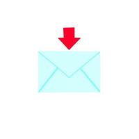 brev ikon, meddelande, SMS, vektor grafisk illustration