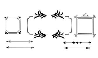 Vintage-Rahmen, elegante Rahmen vektor