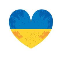 bete für die ukraine, herz vektor