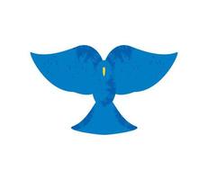 Taubenfarbene Flagge der Ukraine vektor