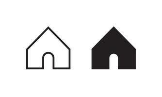 Home-Icon-Vektor. Homepage-Symbolbilder vektor