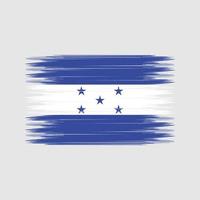 honduras flaggborste. National flagga vektor