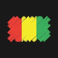 Guinea flagga vektor design. National flagga