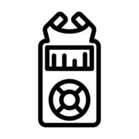 Audiorecorder-Icon-Design vektor