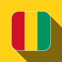 Guinea-Flagge, offizielle Farben. Vektor-Illustration. vektor