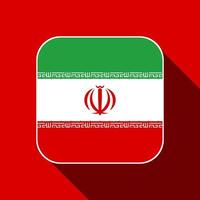 Irans flagga, officiella färger. vektor illustration.