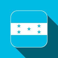 Honduras-Flagge, offizielle Farben. Vektor-Illustration. vektor