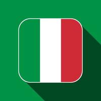 Italien-Flagge, offizielle Farben. Vektor-Illustration. vektor