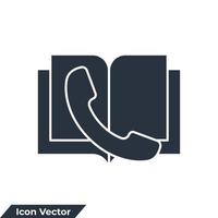 Lernhilfe-Symbol-Logo-Vektor-Illustration. Buch- und Telefonsymbolvorlage für Grafik- und Webdesign-Sammlung vektor