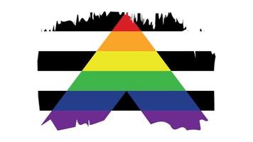 Gerade Verbündete-Stolz-Flagge. lgbt-gemeinschaftsflagge. vektor