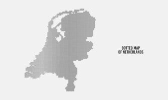 prickad flagga Karta av nederländerna vektor illustration med ljus bakgrund