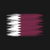 qatar flagga borsta vektor. nationell flagga borsta vektor