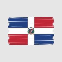 Dominikanska republik flagga vektor. nationell flagga vektor