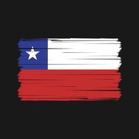 Vektor der chilenischen Flagge. Vektor der Nationalflagge