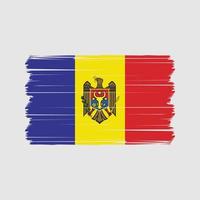 moldawischer Flaggenvektor. Vektor der Nationalflagge