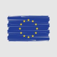 Vektor der europäischen Flagge. Vektor der Nationalflagge