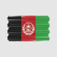Vektor der afghanischen Flagge. Vektor der Nationalflagge