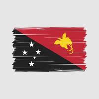 papua ny guinea flagga vektor. nationell flagga vektor