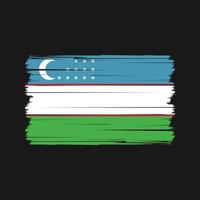 uzbekistan flagga vektor. nationell flagga vektor