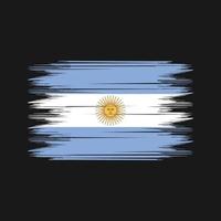 argentina flagga borsta vektor. nationell flagga borsta vektor