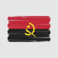 Angola-Flaggenvektor. Vektor der Nationalflagge