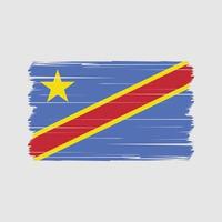 republik kongo flagga vektor. nationell flagga vektor