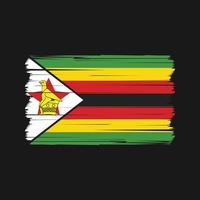 zimbabwe flagga vektor. nationell flagga vektor