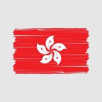 Vektor der Hongkong-Flagge. Vektor der Nationalflagge