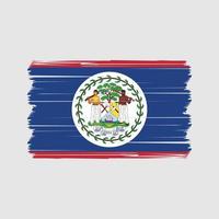 Vektor der Belize-Flagge. Vektor der Nationalflagge
