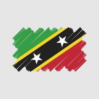 saint kitts och nevis flagga vektor design. National flagga