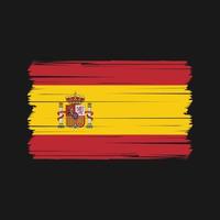 Spanien flagga vektor. National flagga vektor