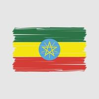 etiopien flagga vektor. nationell flagga vektor
