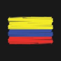 colombia flagga vektor. nationell flagga vektor