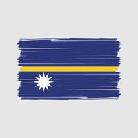 Nauru-Flaggenvektor. Vektor der Nationalflagge