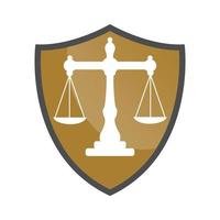 Law Balance und Anwaltsmonogramm-Logo-Design. Balance-Logo-Design in Bezug auf Anwalt, Anwaltskanzlei oder Anwälte. vektor