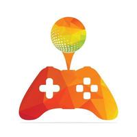 golf spel logotyp design mall. golf spel ikon logotyp design element. vektor