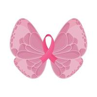 Brustkrebs, Schmetterling vektor