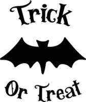 trick-or-treat-schriftzugillustration vektor